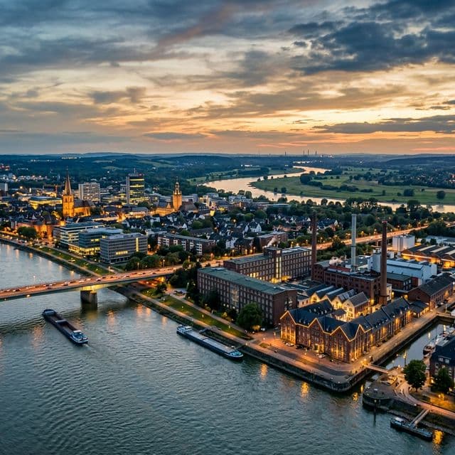 Krefelder Stadtpanorama – HUNARI IT-Dienstleister und Systemhaus am Niederrhein