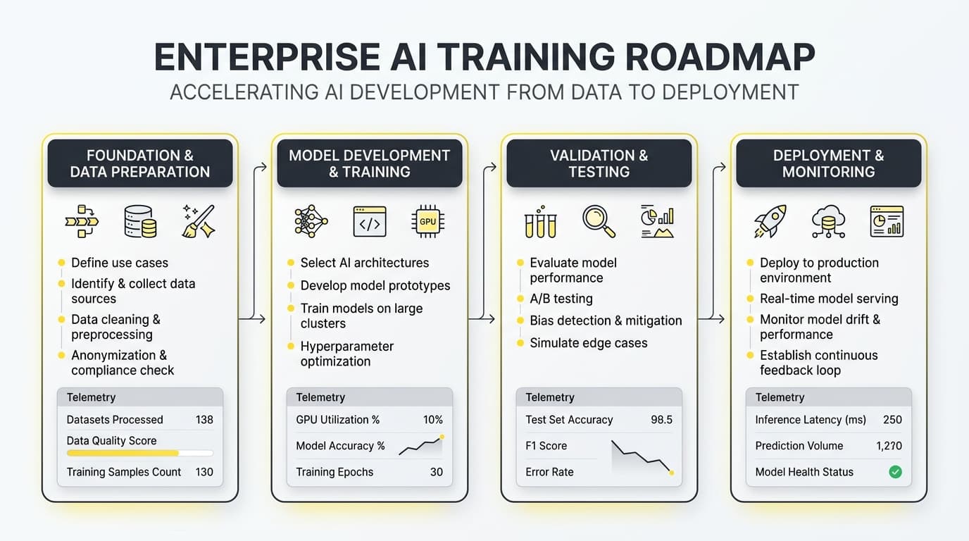 Enterprise AI Training Roadmap – Modularer Ablaufplan der HUNARI GmbH